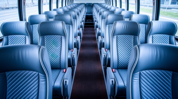 50 passenger charter bus interior evanston