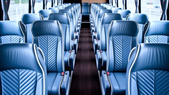54 passenger charter bus interior evanston