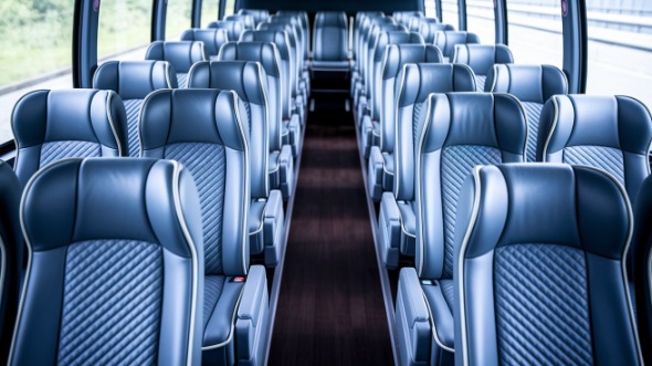 55 passenger charter bus interior evanston