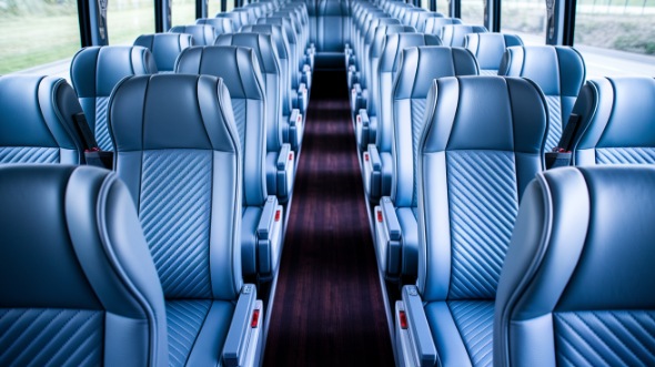 56 passenger charter bus interior evanston