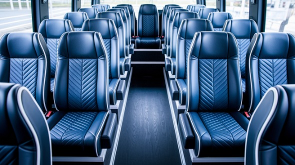 evanston 15 passenger minibus inside