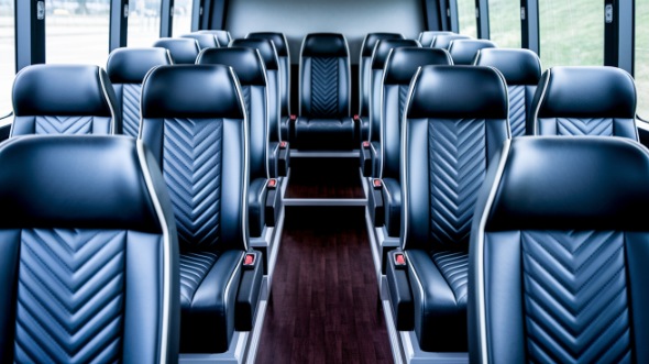 evanston 25 passenger minibus inside
