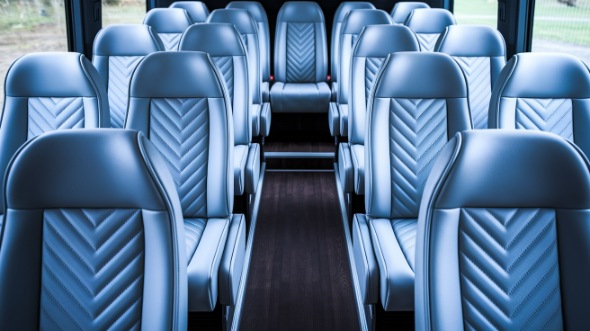 evanston 28 passenger minibus inside