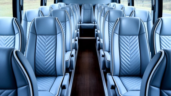 evanston 30 passenger minibus inside