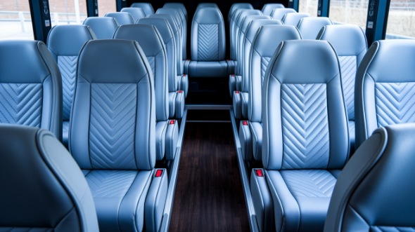 evanston 35 passenger minibus inside