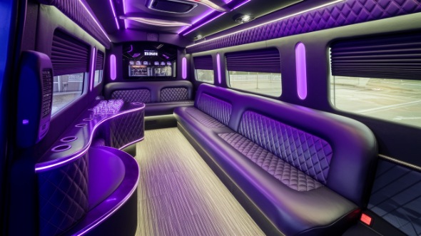 sprinter limo rental interior evanston